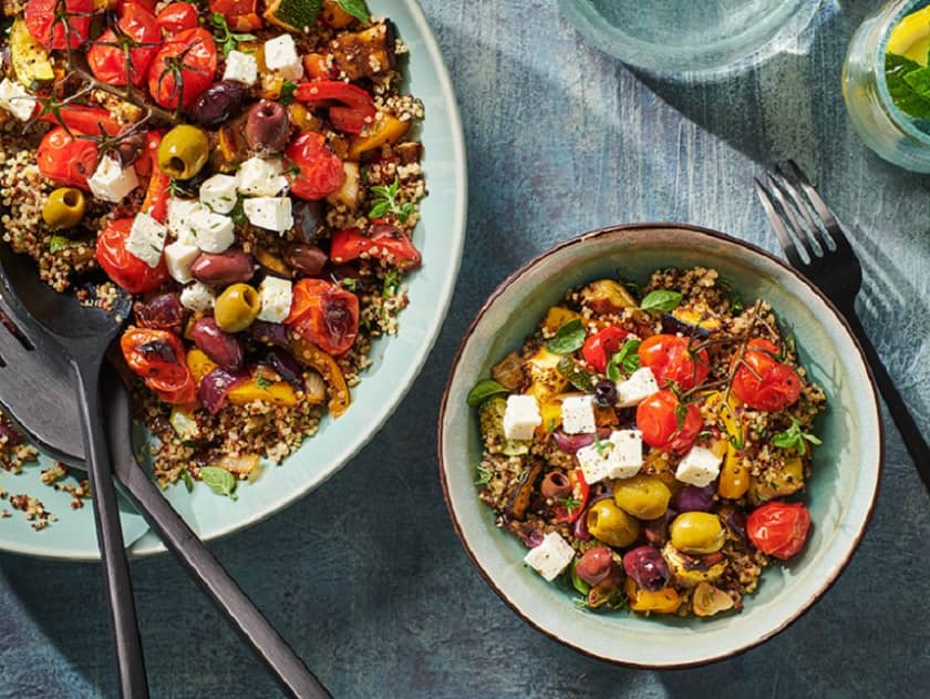 Ensalada de Quinoa con Vegetales Asados