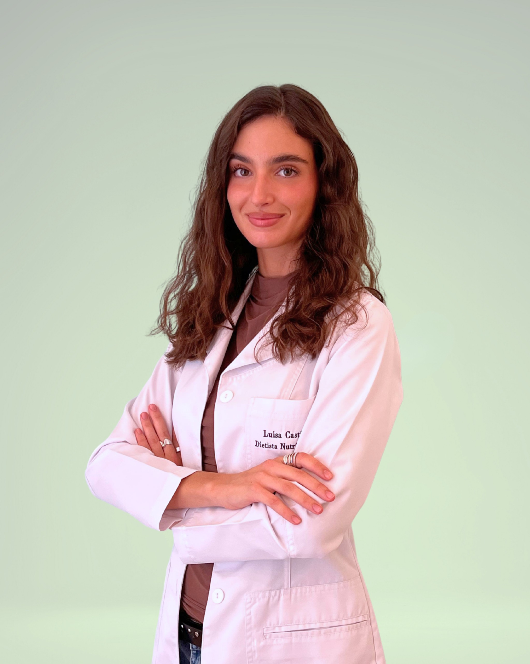 Retrato de Raquel Rodríguez, nutricionista especializada en salud digestiva e integrante del equipo de Luisa Castillo en Barcelona.