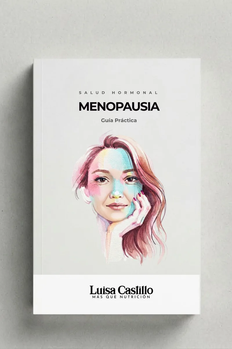Portada de la guía práctica «Menopausia» de Luisa Castillo, de la colección Salud hormonal