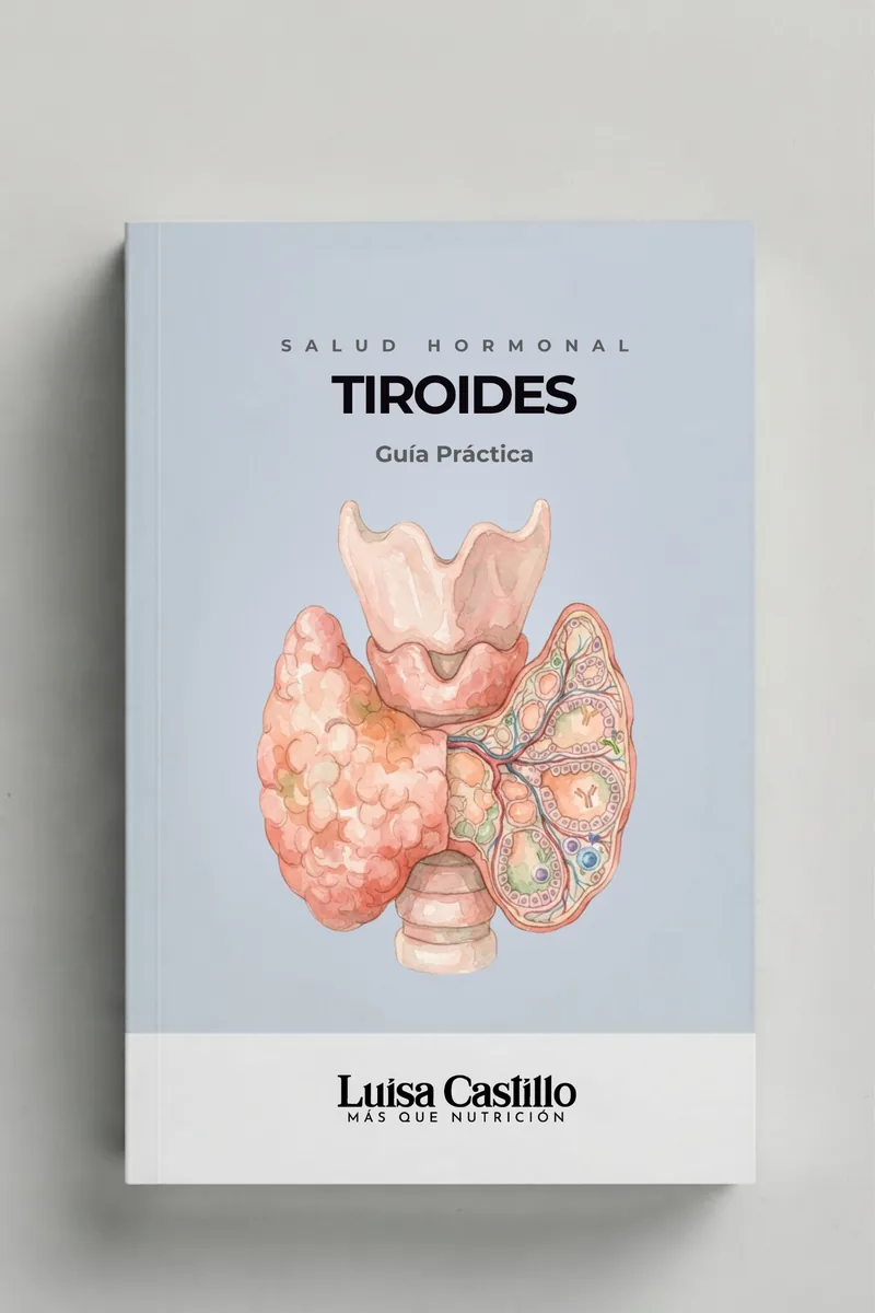 Portada de la guía práctica «Tiroides» de Luisa Castillo, de la colección Salud hormonal